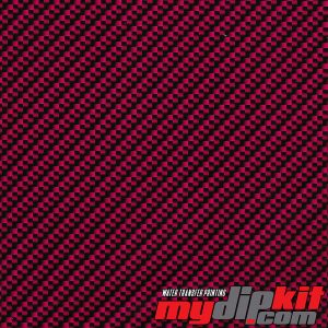 red and black diagonal carbon fiber