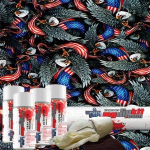 Eagle and American flag pattern