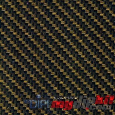 Carbon Fiber - Clear and Gold True Weave Film-CF-11-72