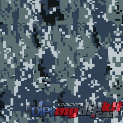 Black/Navy/Grey Digital Camouflage Film-MC-851