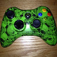 Nate L. Wood Grain and Carbon Fiber on PS4 Controller