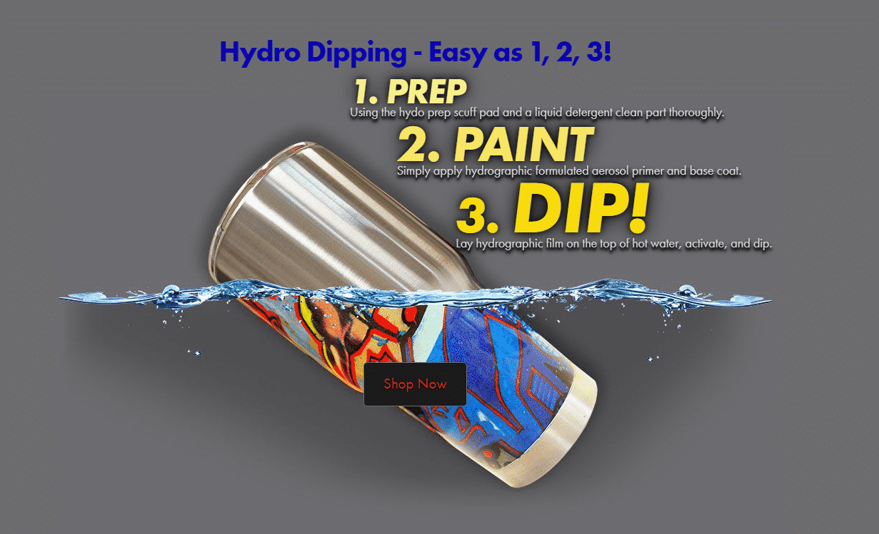 Hydro Dipping easy as 1,2,3